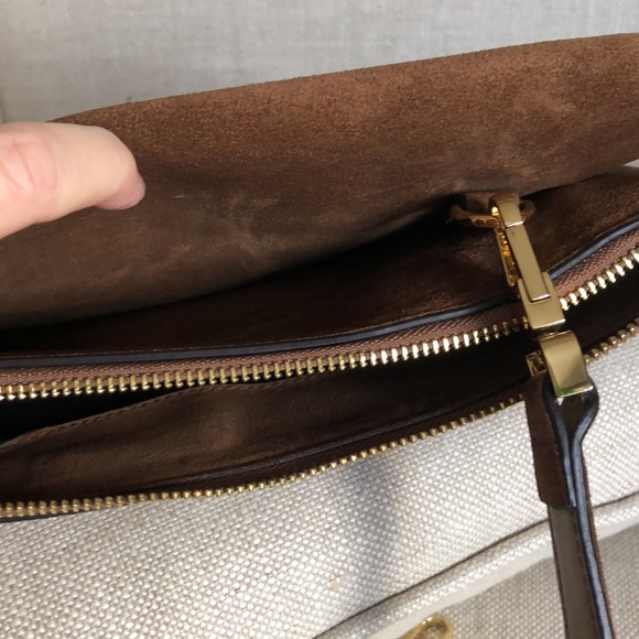 COCCINELLE Arlettis Brown Suede Bag large - Picture 10 of 16